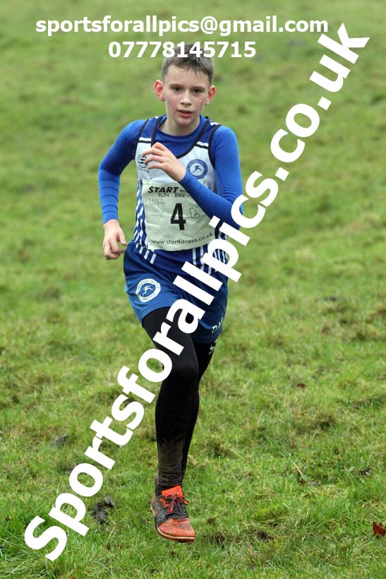 Boys under-13s, NECAA Junior Cross Country Relays, Thornley Farm, Peterlee, Saturday, December 12th. Photo: David T. Hewitson/Sports for All Pics